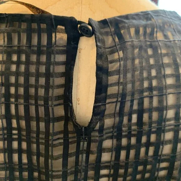 Agnona Womens Black Sheer Long Sleeve Round Neck Pullover Top Womens Size 40 - Picture 2 of 11